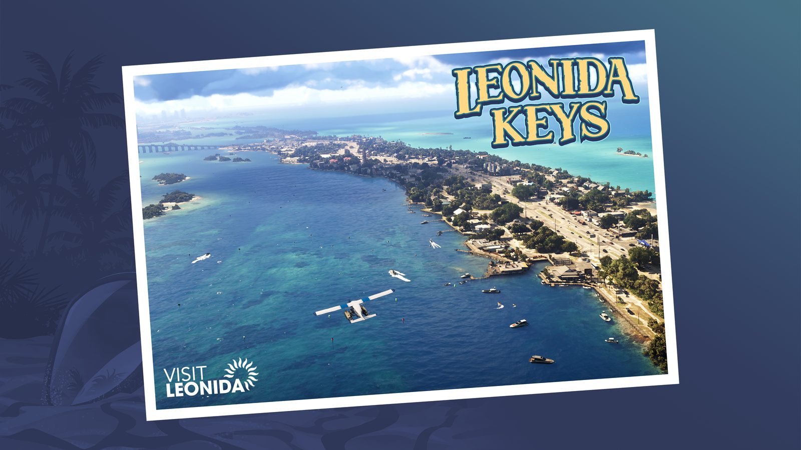 Leonida Keys postcard artwork — official GTA 6 imagery