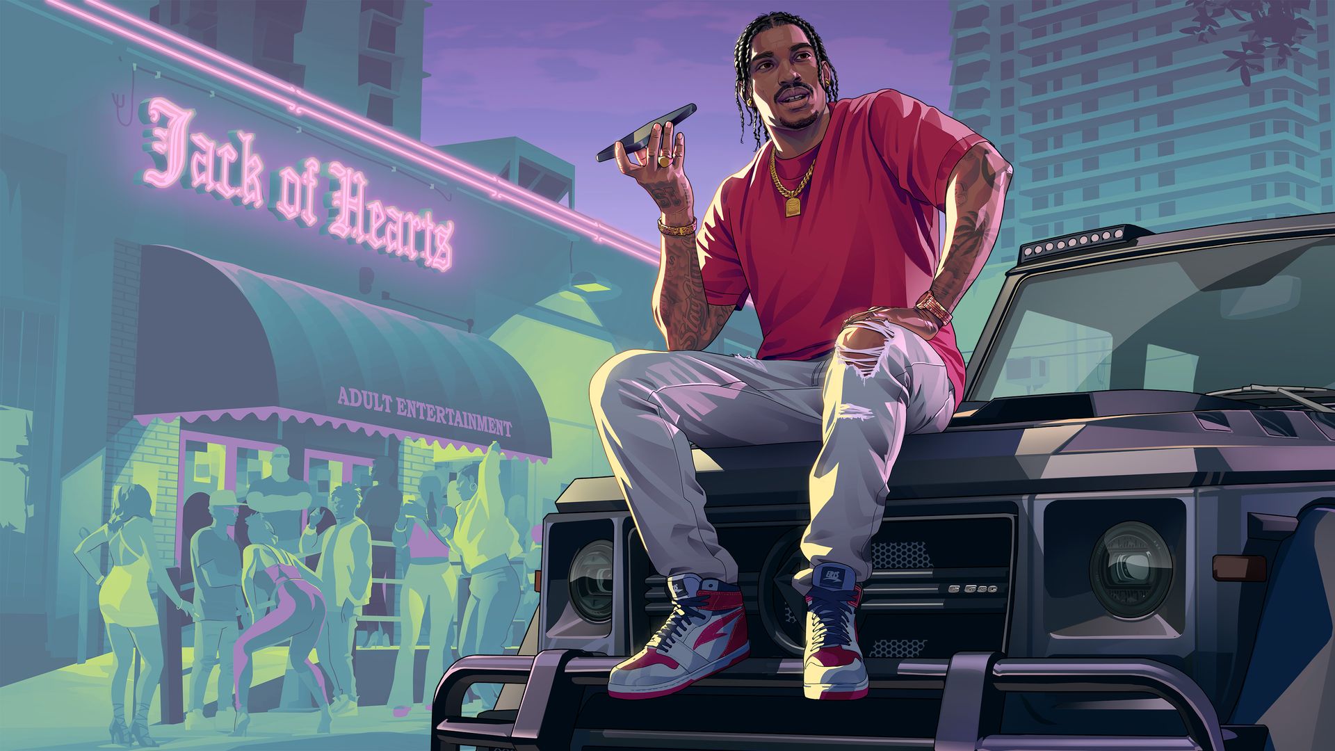 Dre'Quan Priest, the GTA 6 music-scene character behind Only Raw Records — © Rockstar Games
